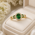 Dreammart Emerald Promise Ring