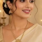Antique Gold Temple Pendant Necklace Set with Jhumka Earrings