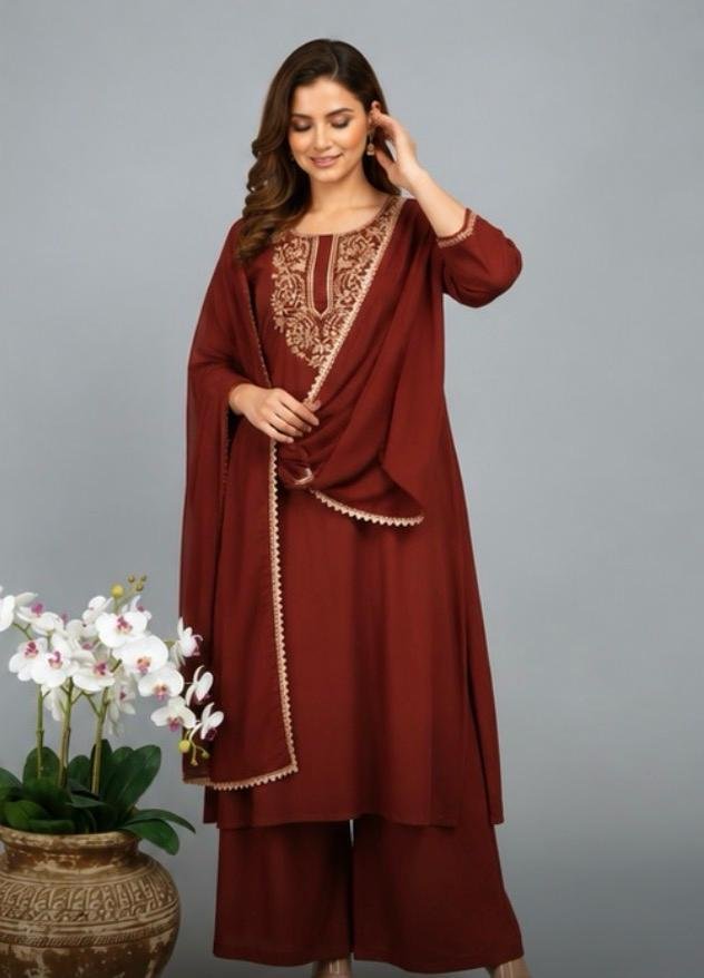 Elegant Rayon 3-Piece Suit - Image 4