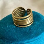 Golden Coil Cuff Ring