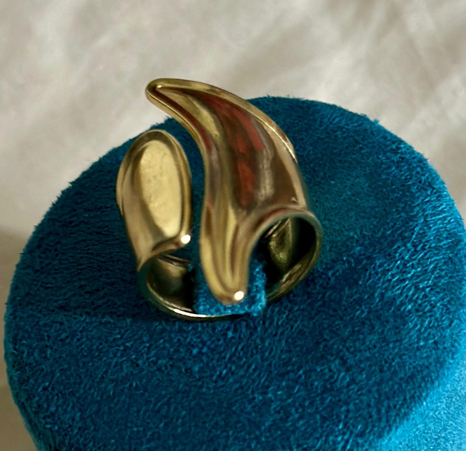 Golden Crescent Duo Ring - Image 2