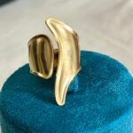 Golden Crescent Duo Ring