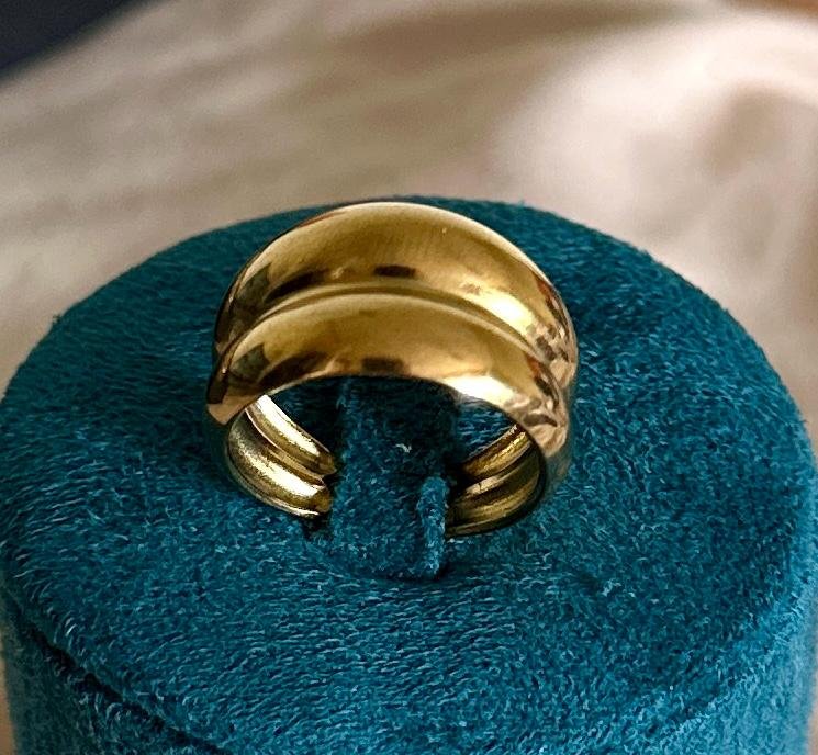Golden Duo Dome Ring