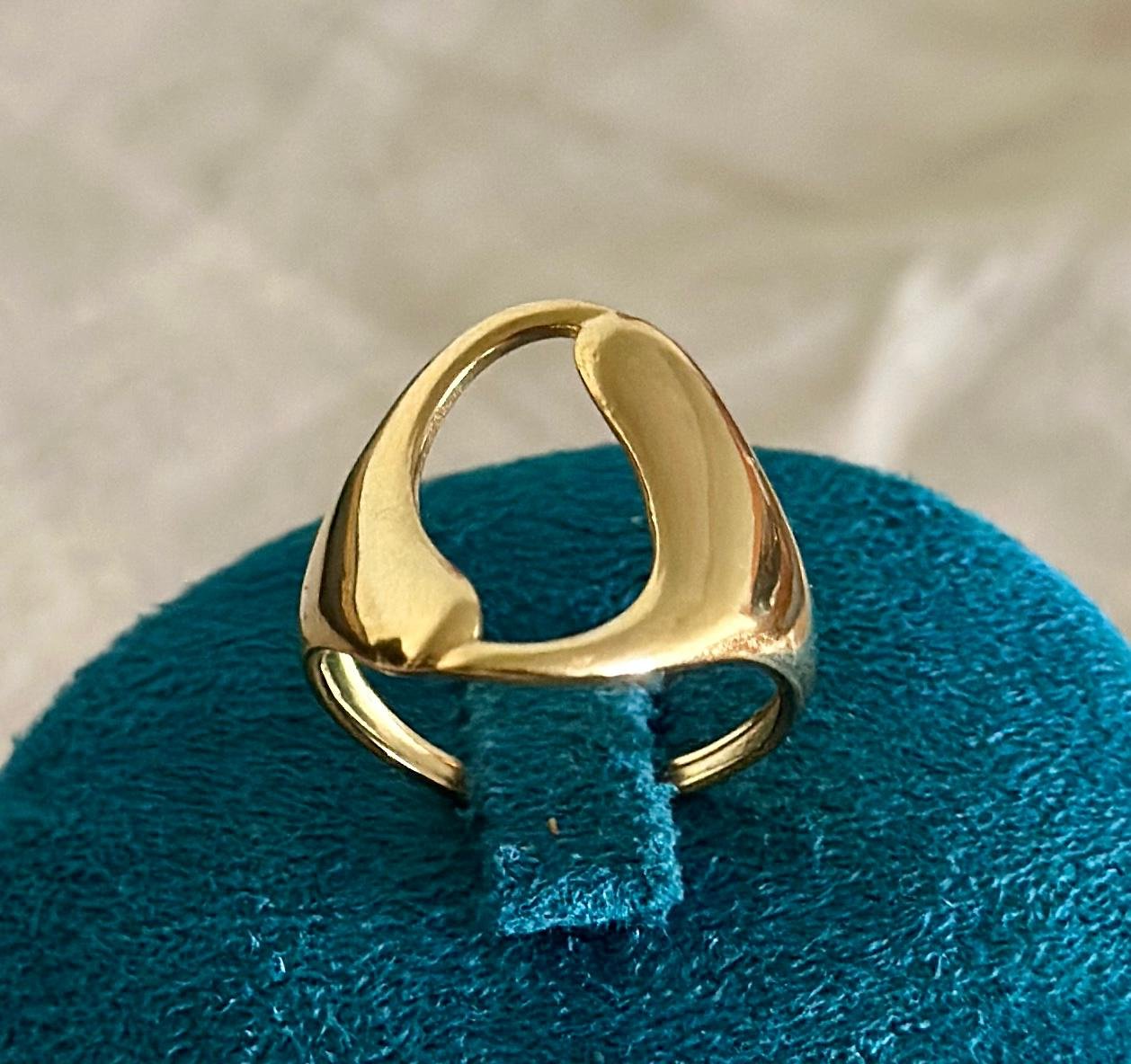 Golden Eclipse Open Ring