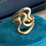 Golden Flowline Ring