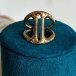 Golden Harmony Curve Ring