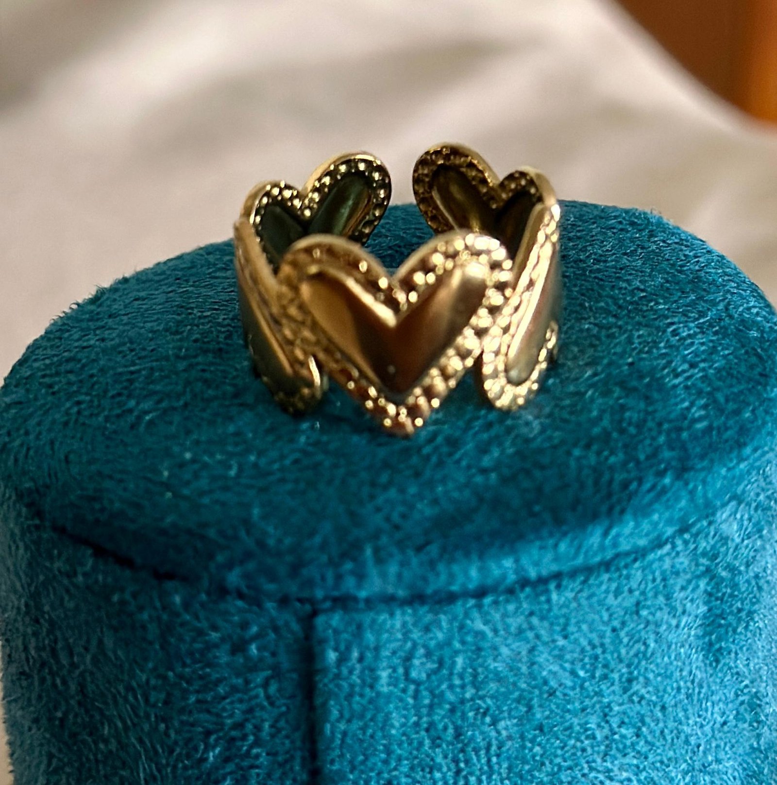 Golden Heart Harmony Ring - Image 2