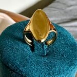 Golden Marquise Statement Ring