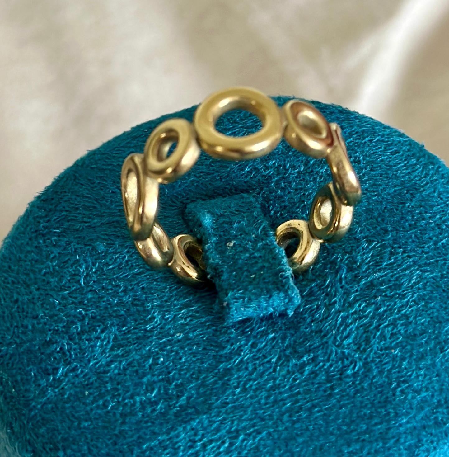Golden Orbit Link Ring - Image 2