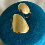 Golden Pebble Duo Ring