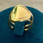 Golden Pebble Frame Ring