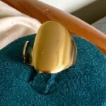 Golden Pebble Statement Ring