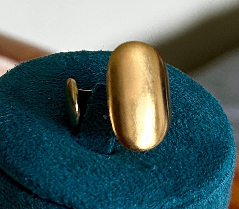 Golden Pebble Statement Ring - Image 2