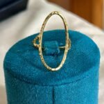 Hammered Halo Ring