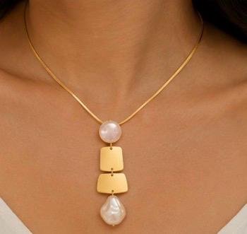 Modern Pearl Cascade Jewelry Set - Image 4