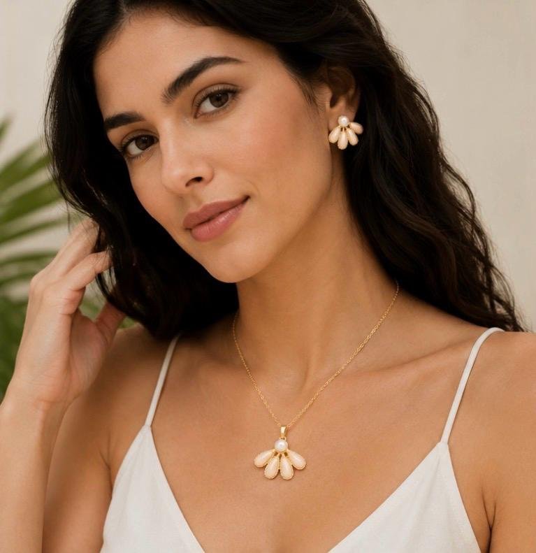 Pearl Blossom Jewelry Set