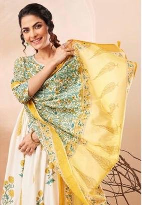 Printed Cotton Suit Set - Image 3