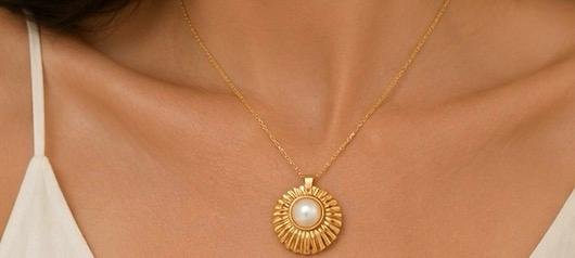 Radiant Pearl Sunburst Jewelry Set - Image 4