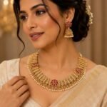 Ruby Blossom Heritage Necklace Set