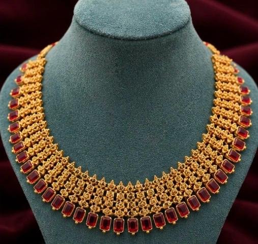 Ruby Royale Heritage Necklace Set - Image 3