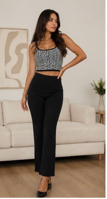 Women's Geometric Knit 3-Piece Co-Ord Set - Image 5