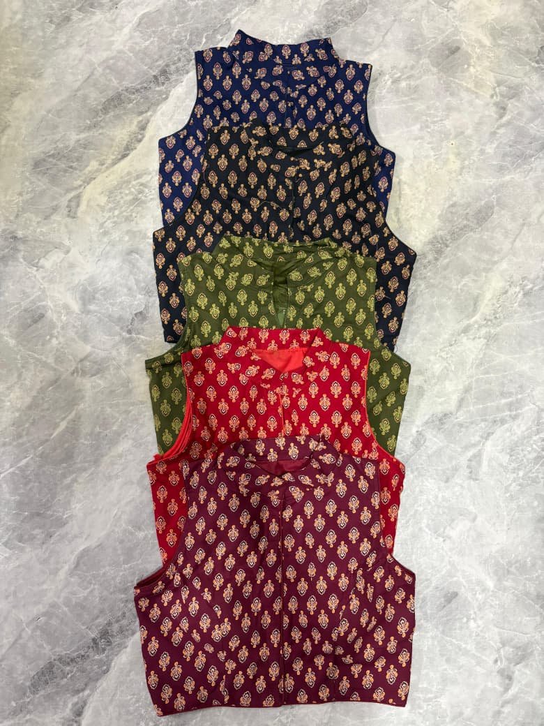 Ajrakh Cotton Printed Blouse