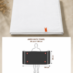 Premium Kerala Cotton Bath Towel – White