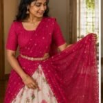 Floral Print Dhavani Set