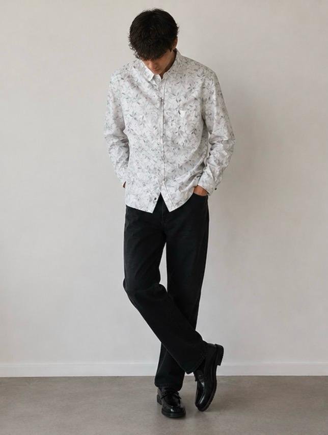 Floral Print Long Sleeve Shirt - Image 4