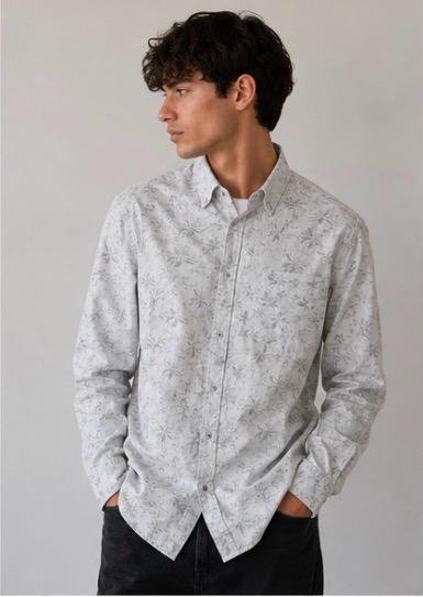 Floral Print Long Sleeve Shirt - Image 8