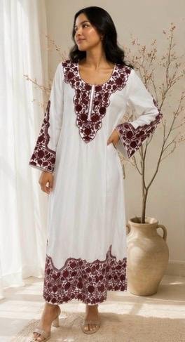 Soft Crepe Hand-Embroidered Chikankari Kurta - Image 8