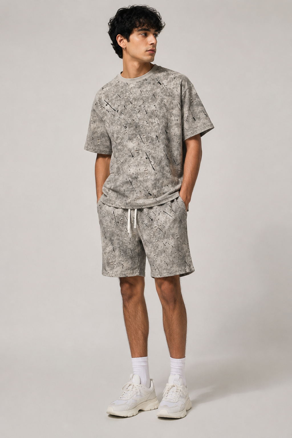 Urban Distressed Acid Wash Co-Ord Set - Image 6
