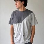 Urban Split Panel Oversized T-Shirt