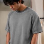 Vintage Washed Waffle Knit Oversized T-Shirt
