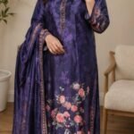 Midnight Bloom Purple Floral Salwar Suit