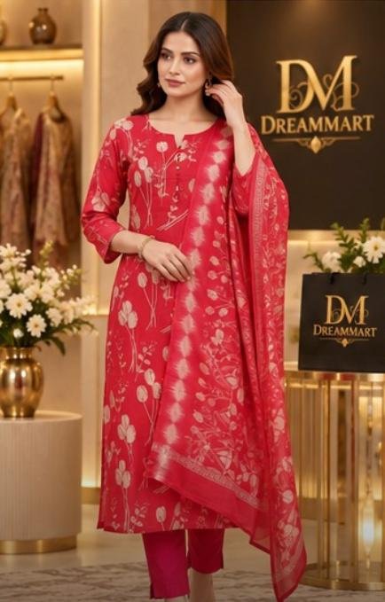 Gulnaar Vertical Silk Salwar Suit - Image 5