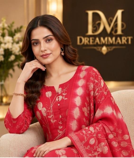 Gulnaar Vertical Silk Salwar Suit - Image 6