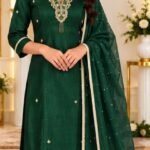 ✨ Elegant Emerald Green Salwar Suit ✨