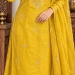 ✨ Mustard Yellow Embroidered Salwar Suit 💛